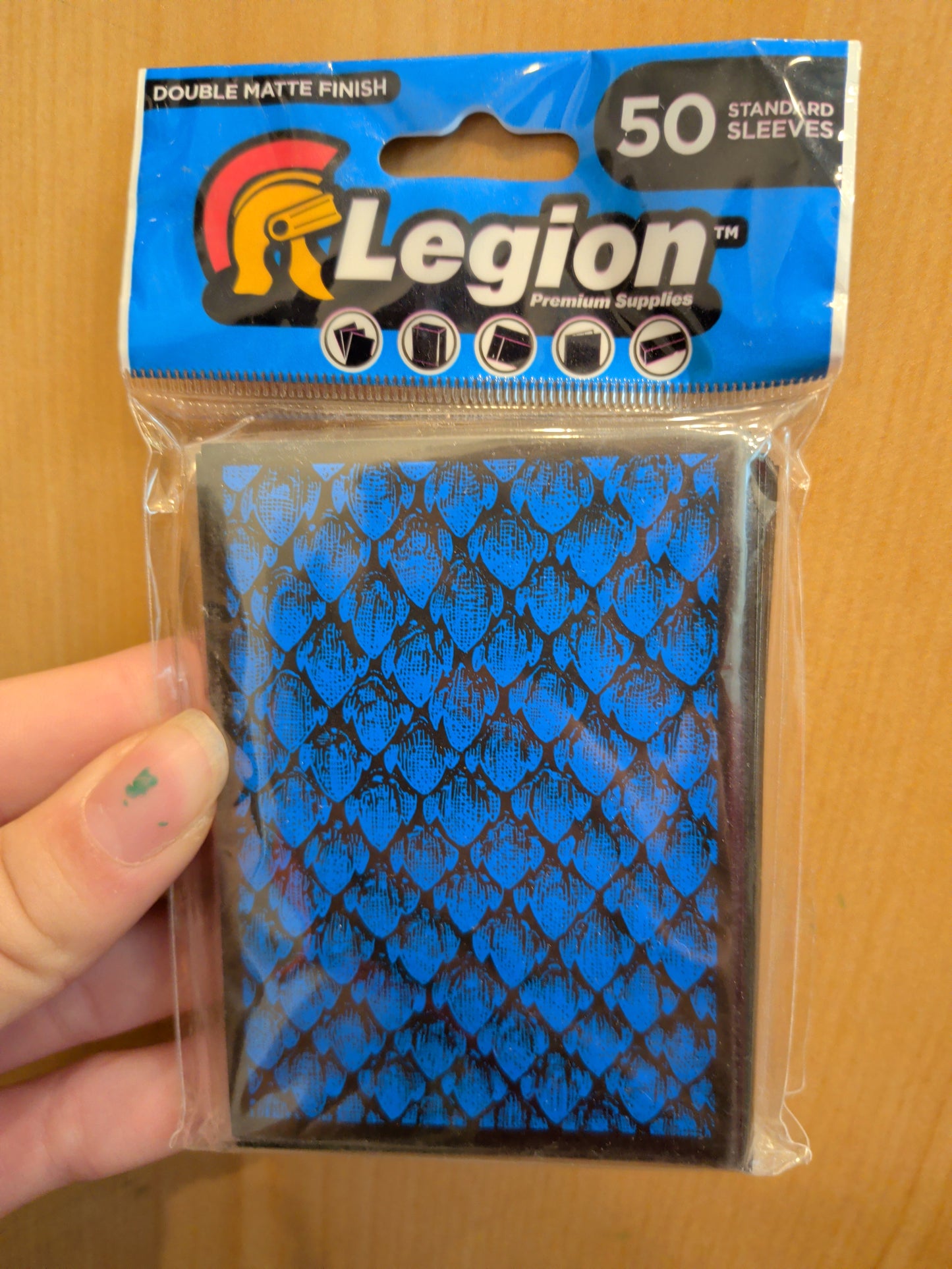 Blue Scale Card Sleeves (50)