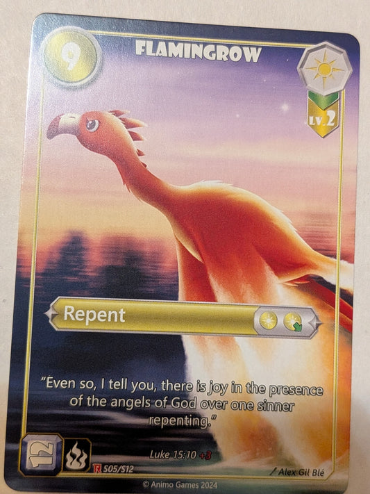 RLD: Flamingrow, Level 2 (Luke 15:10) (Full Art)