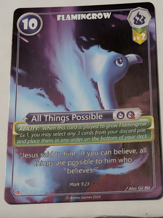 RLD: Flamingrow, Level 2 (Mark 9:23) Full Art